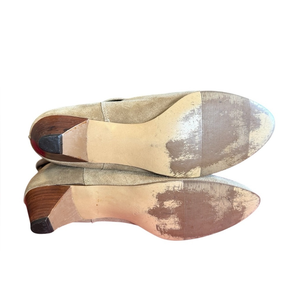 Navajo Suede Half Boots Light Tan Heel Sz 11 - Picture 6 of 8